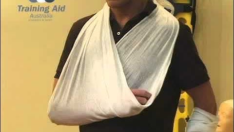 First Aid Tutorial: How to correctly sling an arm | Training Aid Australia Sydney