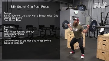 BTN Snatch Grip Push Press - Weightlifting
