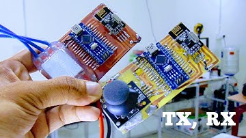 Two-Channel Remote Control with the NRF || arduino transmitter and receiver || nRF24L01|| 2.4GHZ