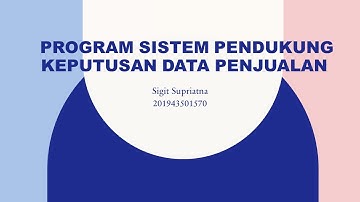 Demo Aplikalsi Skripsi/Tugas Akhir | Sigit Supriatna (201943501570) | Teknik Informatika Unindra