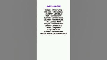 Top 12 AI Tools in 2025 💀⚡ | Best Free & Paid AI Tools for Productivity & Creativity
