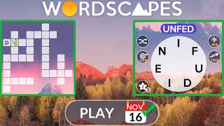 WORDSCAPES Daily Puzzle November 16 2022