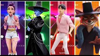 KPop Demon Hunters  Zombie 2 Tiles hop EDM RUSH 🎯 screenshot 5