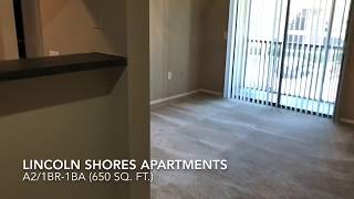 Lincoln Shores Apartments| A2/1BR-1BA(650 Sq. Ft.) Tour