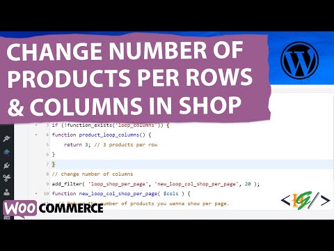 How to Change Number of Product Per Row & Column using Custom Code in WooCommerce Shop in WordPress