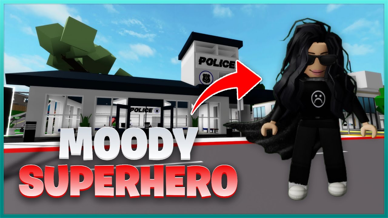 Being the MOODY SUPERHERO in BROOKHAVEN! (ROBLOX)