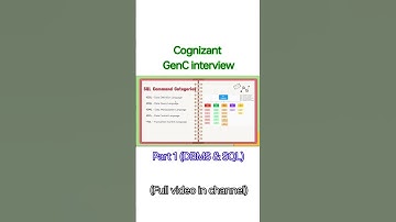 Cognizant GenC interview Questions| DBMS & SQL | Full video in channel #cognizant #cognizantgenc