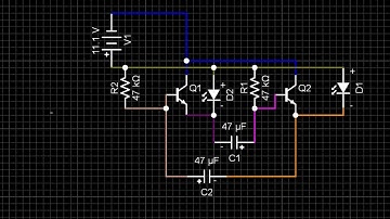 How to make 2 Channel led chaser using bc547 transistor.How to make FLIP FLOP.