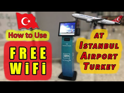 How to get Free WiFi at Istanbul Airport Turkey (Türk Telekom) İstanbul Havalimanı