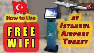 How to get Free WiFi at Istanbul Airport Turkey (Türk Telekom) İstanbul Havalimanı