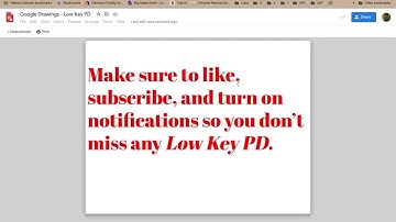 Low Key PD: Google Drawings - File - Page Setup and Printing