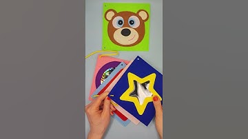 DIY Felt Quiet Book  Full Tutorial - Patterns! #quietbook #diy  #quietbooktutorial #sensorybook