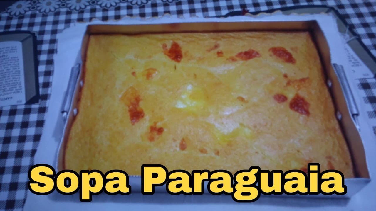 SOPA PARAGUAIA FÁCIL DE FAZER