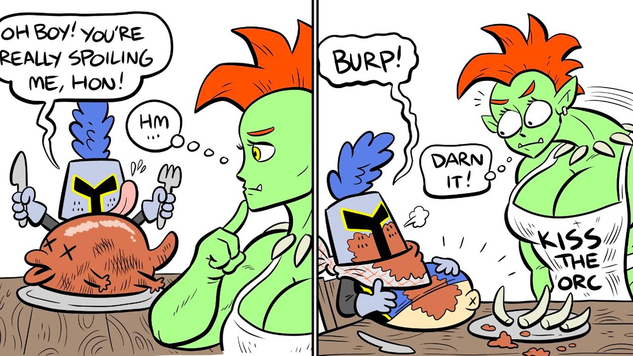 My Girlfriend Is an Orc Warlord  - Funny Comics Dub #2 || Chicken