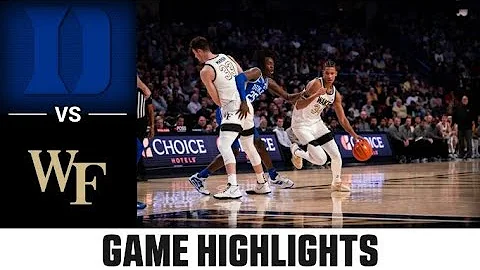 Duke vs. Wake Forest Men's Basketball Highlights (...