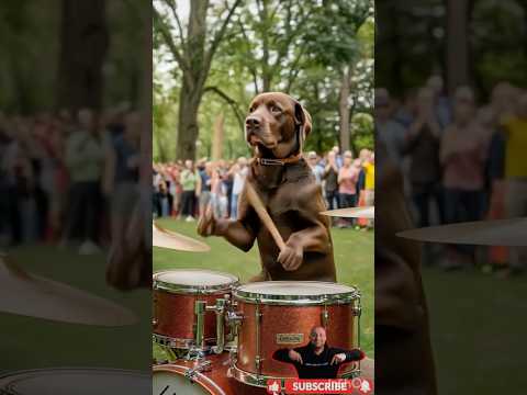 باورکردنی نیست وقتی سگ طبل و دهل می زنه اجرای عجیب و بامزه   