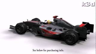 Mclaren F1 3D model by k3d.