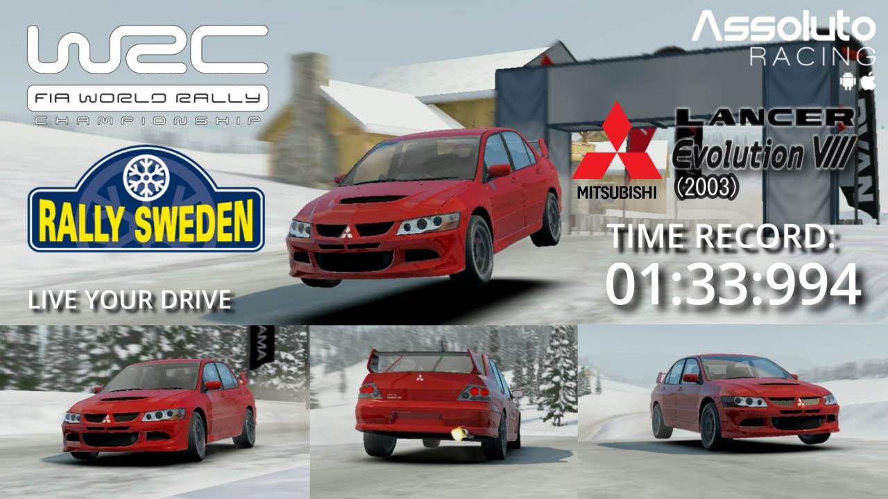 Assoluto Racing | Mitsubishi Lancer Evolution VIII - Rally Sweden [1:33:994] (Gameplay)