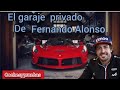 El garaje privado de Fernando Alonso.