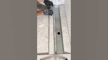 Amazing Floor Drain Installation 🔧💦 | Modern Bathroom Upgrade! #Shorts #PlumbingTips #ShowerDrain