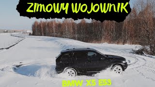 Bmw x5 e53 Xdrive SNOW TEST 0-100 RACELOGIC M57D30 218km 500nm