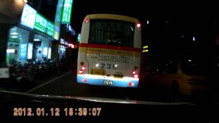 H-598行車記錄器 夜間路測影片