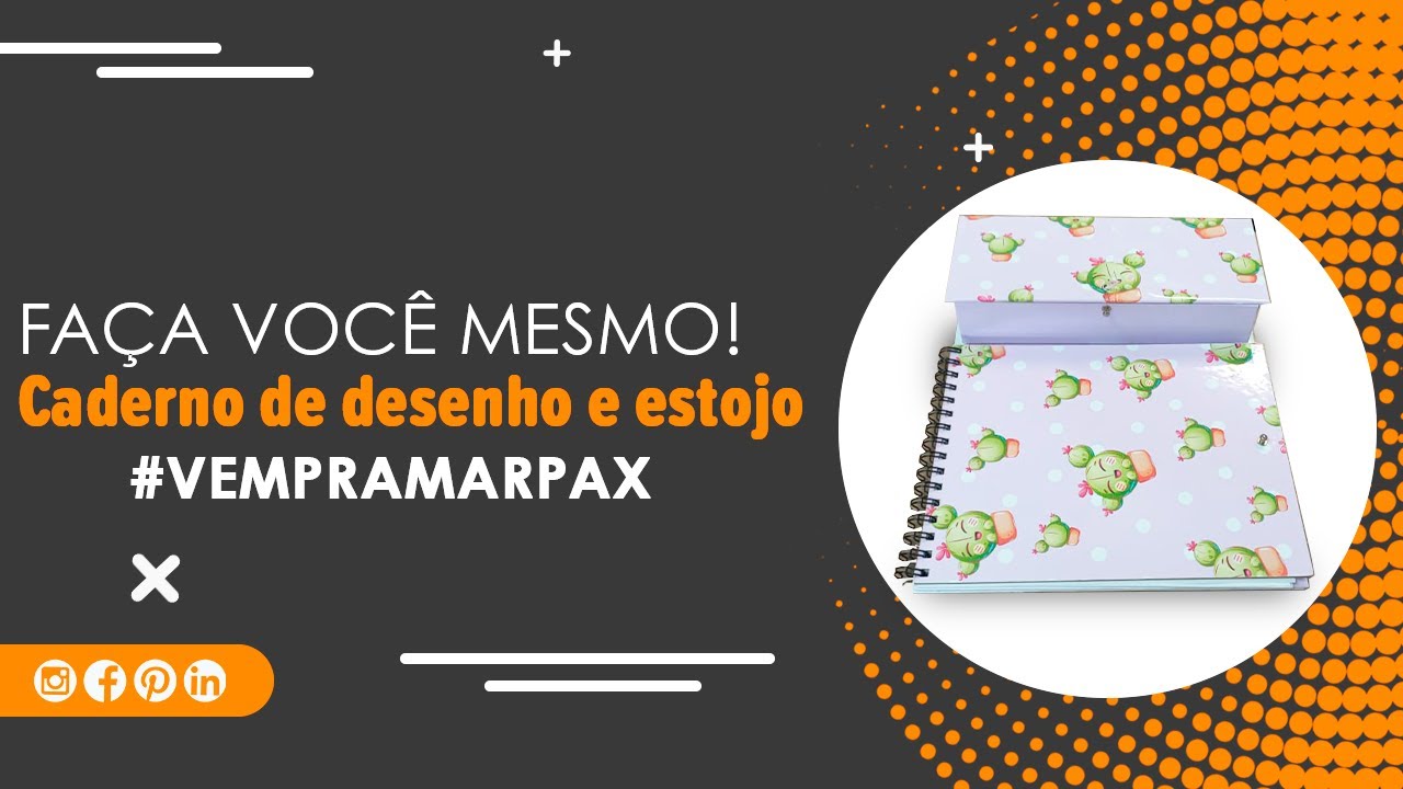 Capa do vídeo Cartonagem para iniciantes: caderno de desenho e estojo | Marpax