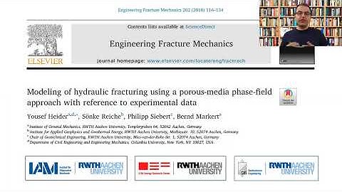 Modeling of hydraulic fracturing using a porous-media phase-field approach with .. : Yousef Heider