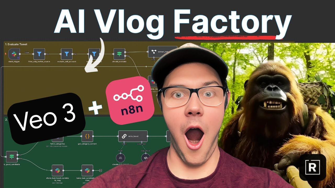 VEO 3 Tutorial: Build Viral AI Videos with n8n (free Bigfoot system)