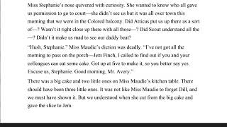 To Kill a Mockingbird (Chapter 22)