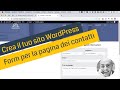 Crea il tuo sito WordPress - Inserire il modulo di contatto con Fluent Forms e GeneratePress