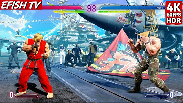 Ken vs Guile (Hardest AI) - Street Fighter 6 | 4K 60FPS HDR