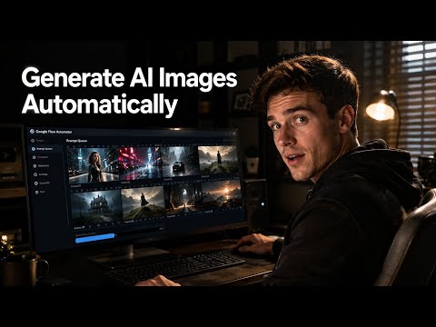 how to generate bulk Images/videos from autoflow google extension