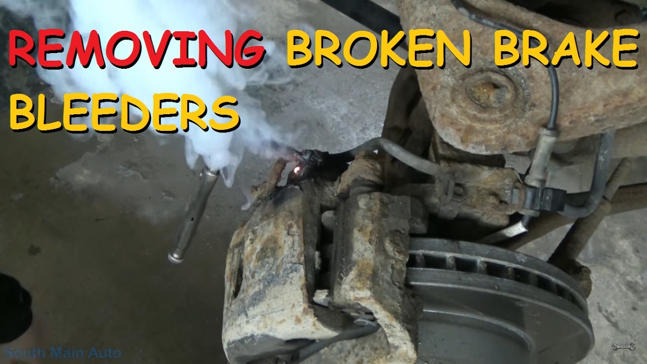 Removing A Broken Brake Bleeder