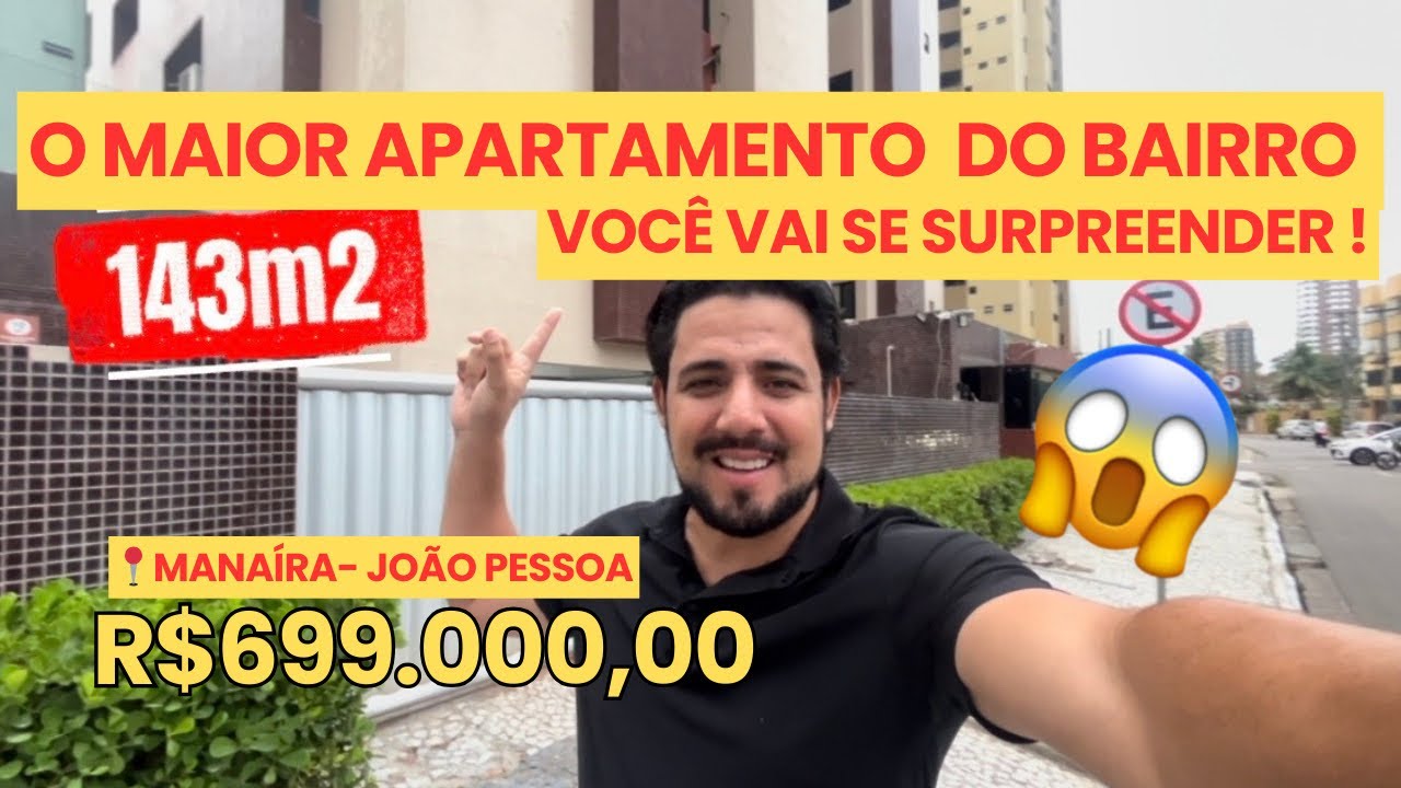 143M2|VOCÊ VAI SE SURPREENDER COM ESSE APARTAMENTO , UMA PLANTA QUE NÃO SE VER MAIS EM JOÃO PESSOA 😱