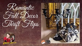 Thrifted and Upcycled Elegant and Romantic Decor for Fall - Journey to Wonderland - Dark Academia