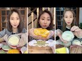 asmr mukbangasmr/kwai dessert mukbang,/mochi eating,creperoll cake chocolate #asmr