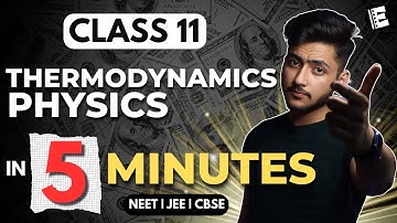 Thermodynamics Class 11 Physics  In 5 Minutes | Quick Revision | NEET, JEE & CBSE | Physics