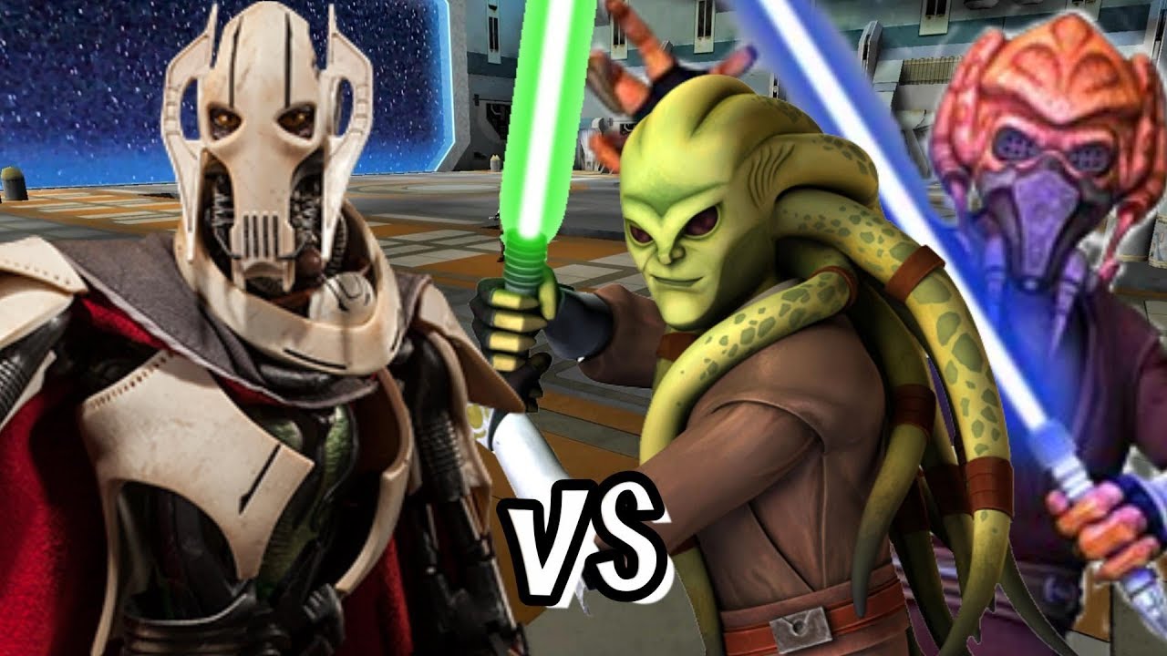 Plo Koon and Kit Fisto vs General Grievous Kotf Ai Battle YouTube