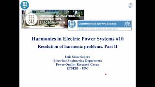 Resolution of Harmonic Problems. Part II - Harmonics in EPS #10
