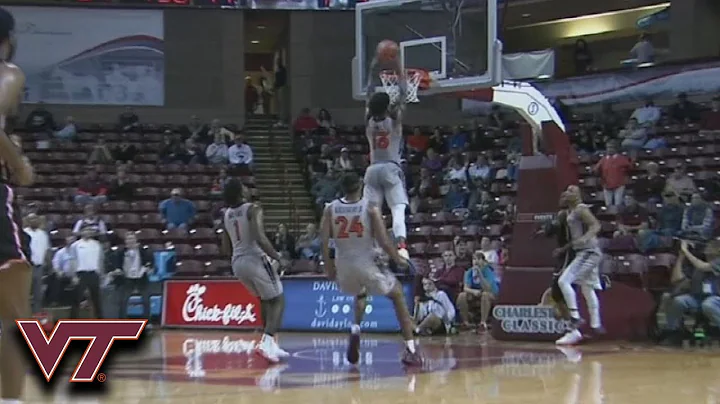 Virginia Tech's Ahmed Hill Dunks Off-The-Backboard Pass From Justin Robinson