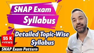 SNAP Exam Syllabus | Detailed TopicWise Syllabus | SNAP Exam Pattern