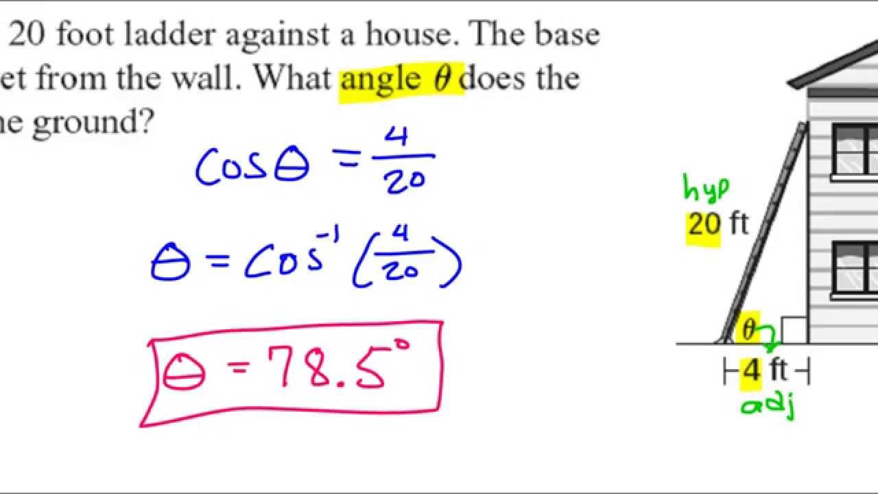 Day 2 HW #19 to #28 Finding Angles Using Sin, Cos, Tan - YouTube