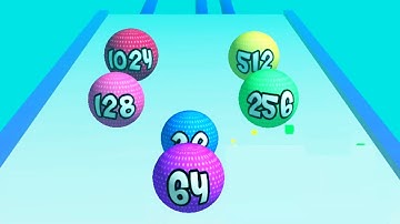 Merge 2048 Run Ball Rush ! All Levels Gameplay (351-354) android, ios