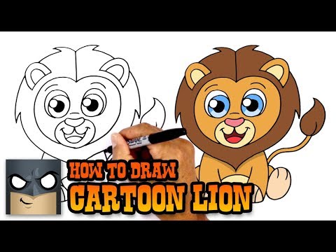 How To Draw A Lion Easy Cartoon Drawing - Fun with Mama