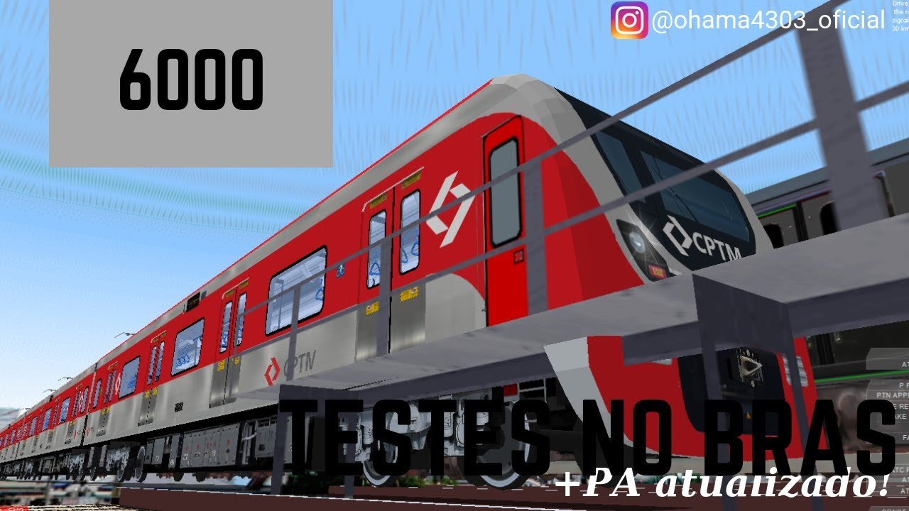 OpenBVE - NOVO SINTEM 6000 EM TESTES NA ESTAÇÃO BRÁS! LINHA 14 ÔNIX