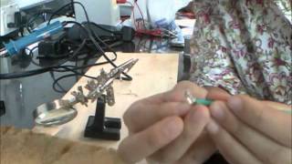 Soldering a light bulb and a 330 Ohm resistor Profile