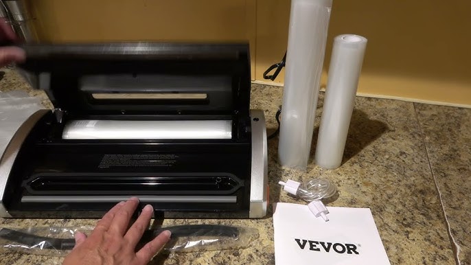 VEVOR Vacuum Sealer Machine, 80Kpa 130W Powerful, Multifunctional for Dry and Moist Food Storage, Automatic and Manual Air Sea