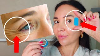 Grt tid of WRINKLES around THE EYES with facial taping | KINESIOLOGY TAPING