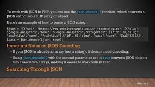 Mastering JSON Parsing and Searching in PHP |php|json|parsing|decode|